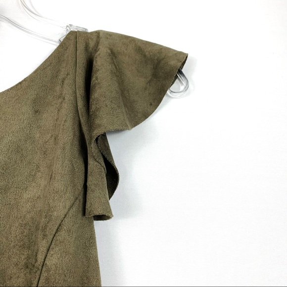 The Impeccable pig suede green romper - Picture 4 of 5